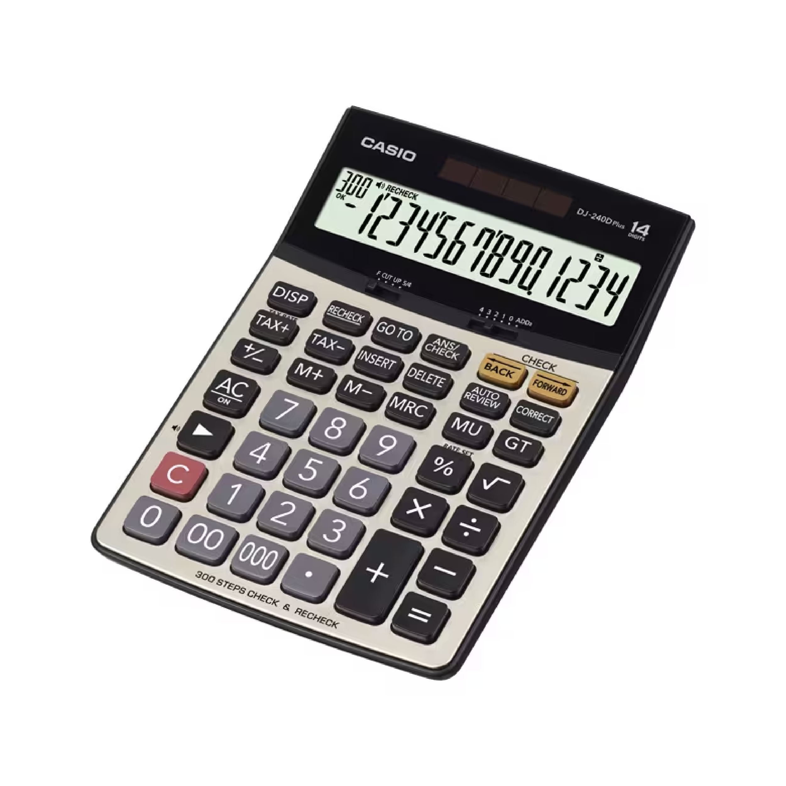 Casio 14-Digit Calculator, Desktop Type (DJ-240D PLUS)