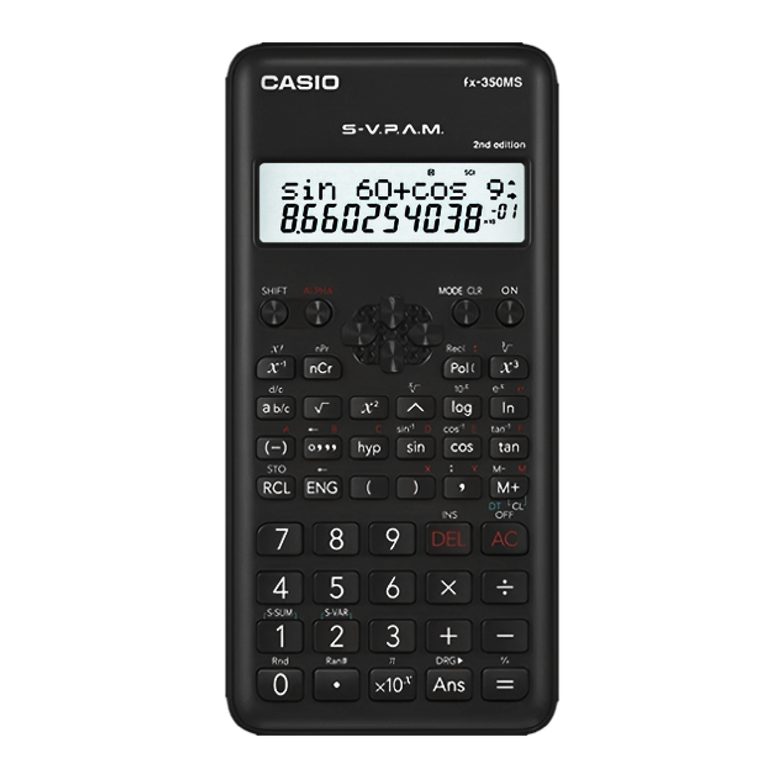 Casio Scientific Calculator, Non Programmable (fx-350MS-2)
