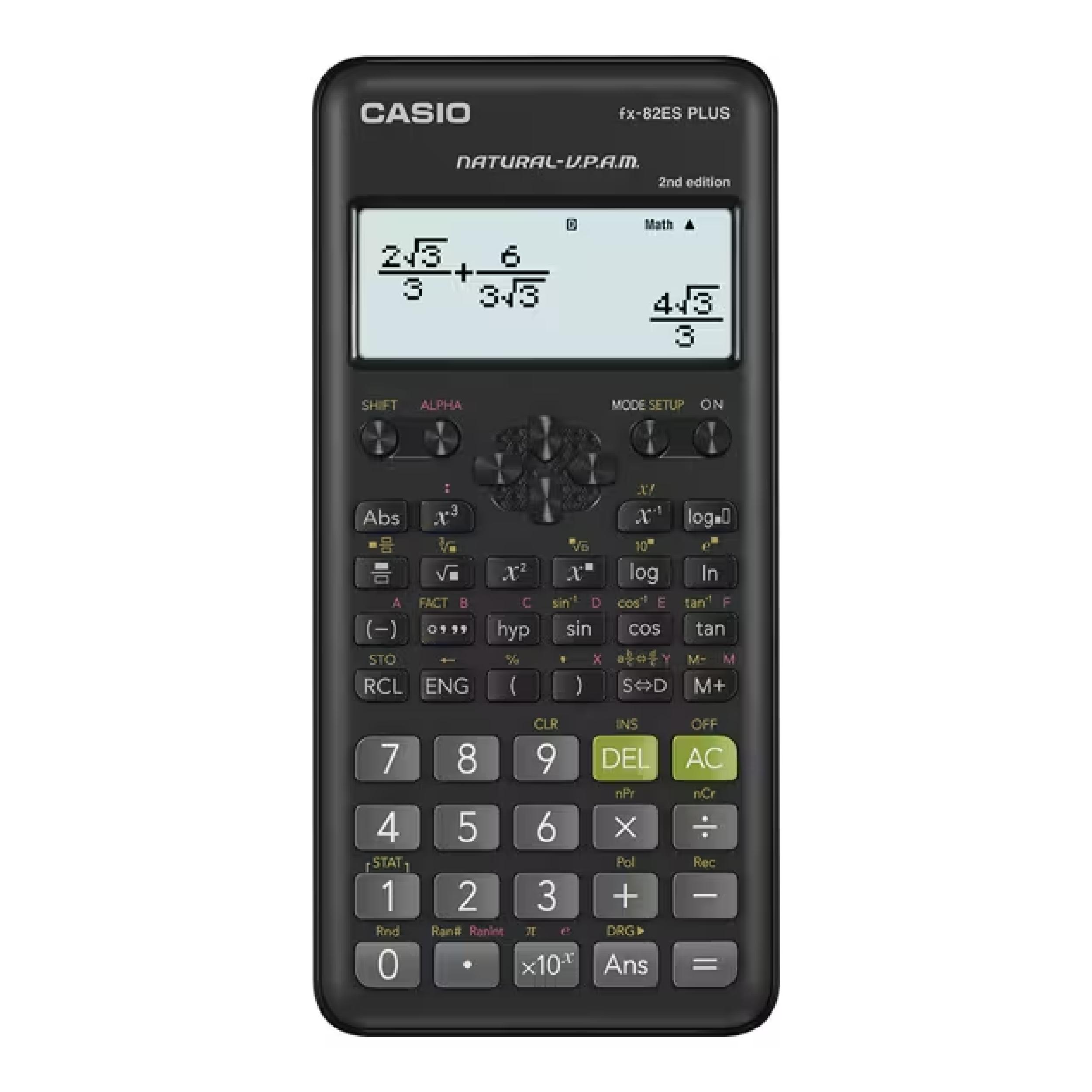 Casio Scientific Calculator, Non Programmable (fx-82ES PLUS-2)