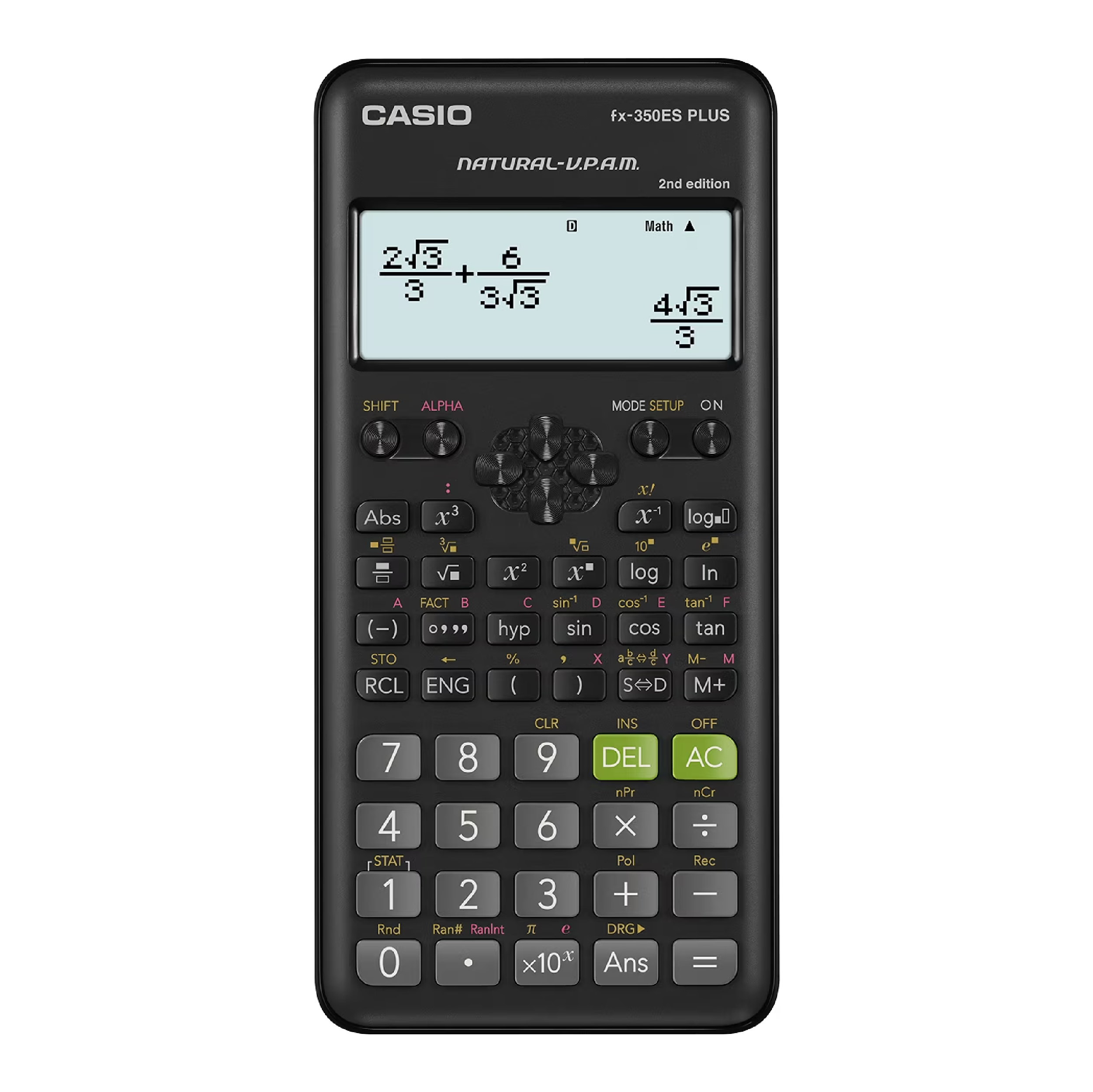 Casio Scientific Calculator, Non Programmable (fx-350ES PLUS-2)