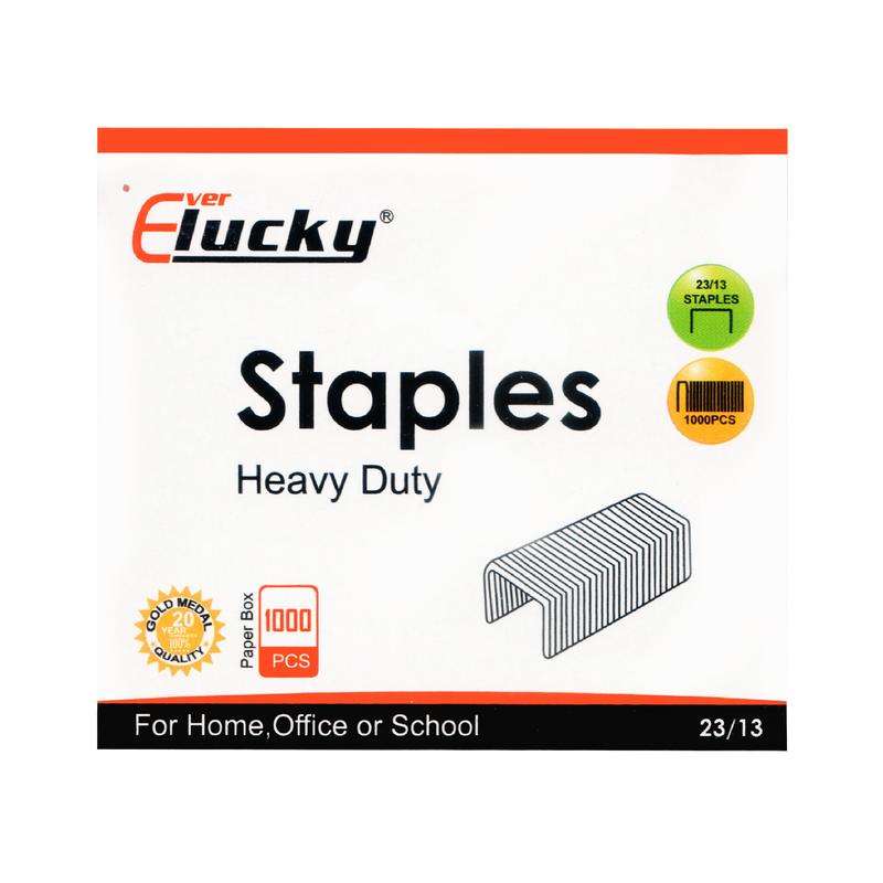 Everlucky Staples, 1000/Box (No.23/13)