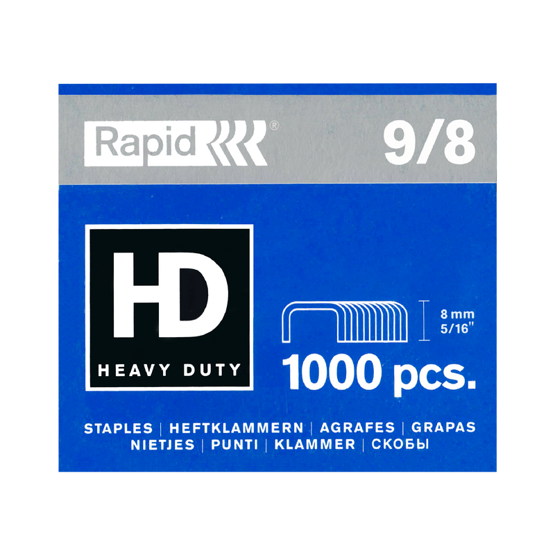 Rapid Staples, 1000/Box (No.9/8)