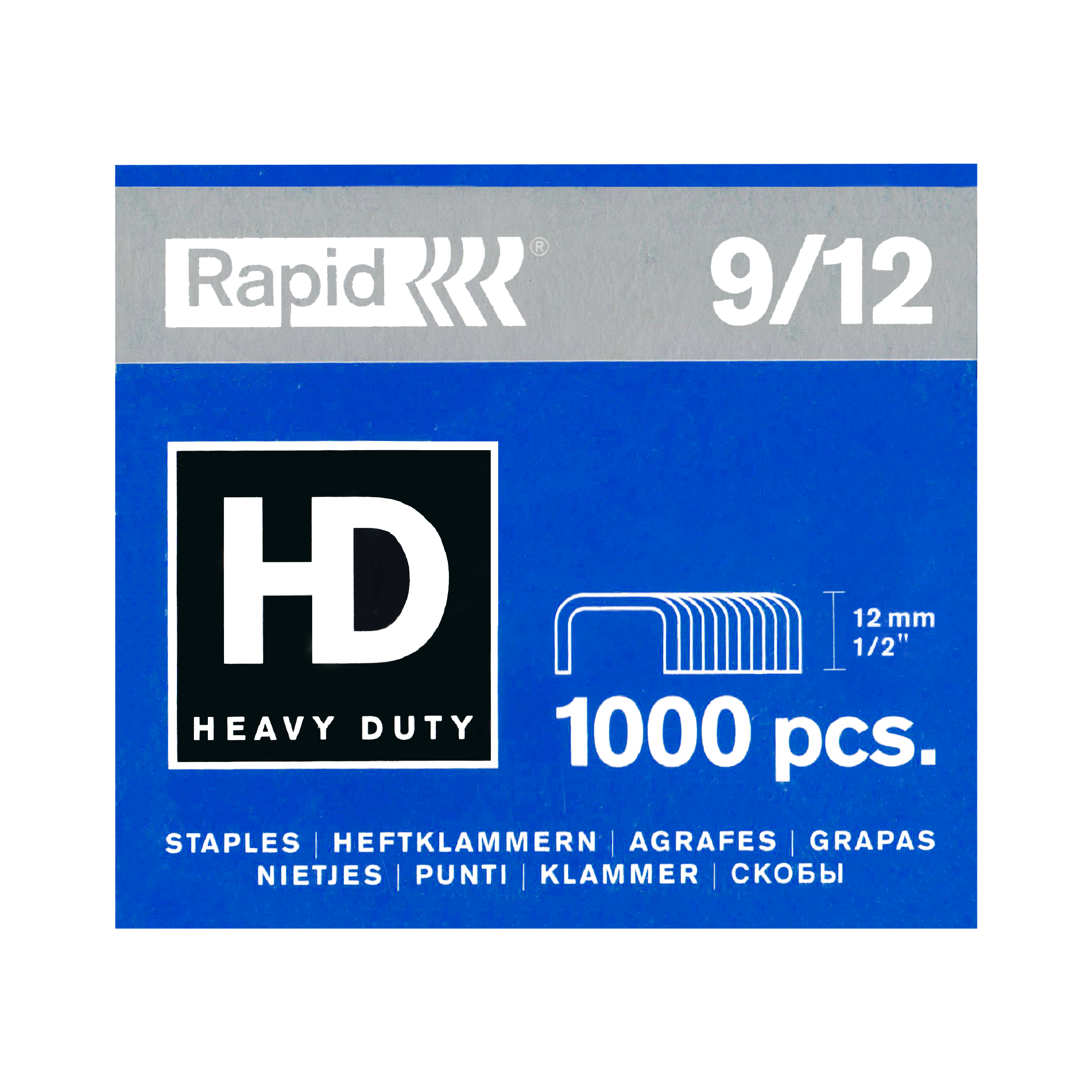 Rapid Staples, 1000/Box (No.9/12)
