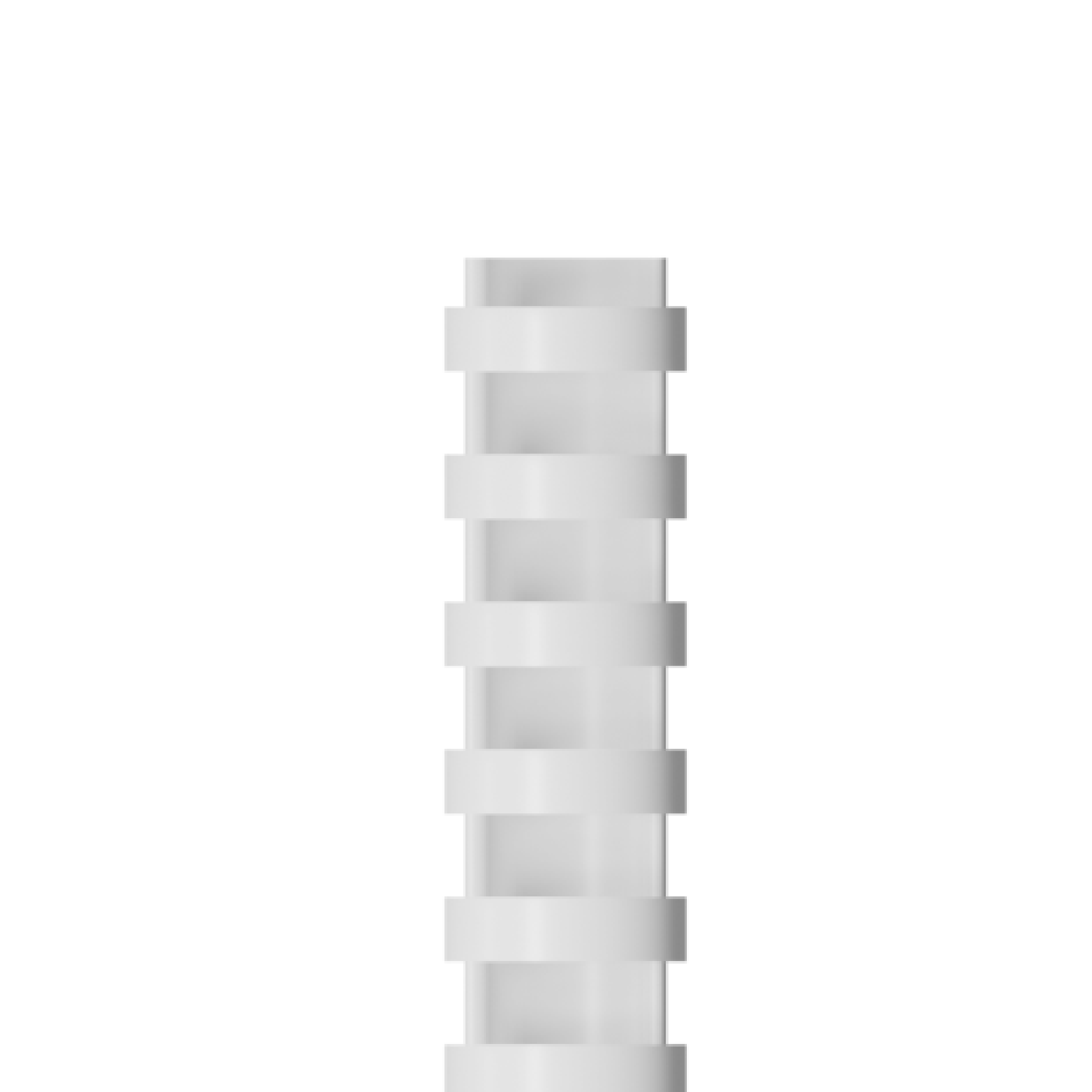 RAADO 22mm Plastic Spiral Binding Comb, White