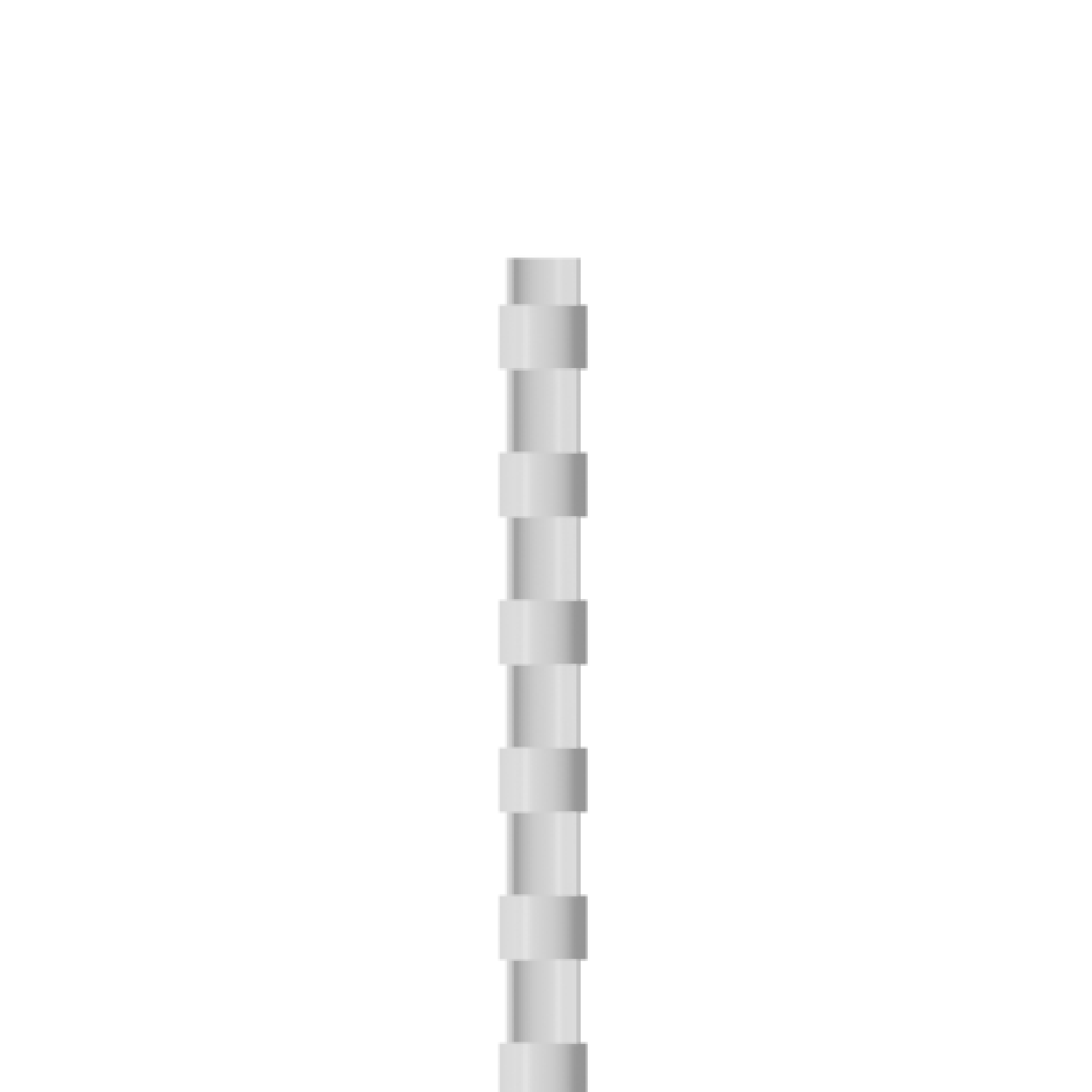 RAADO 8mm Plastic Spiral Binding Comb, White