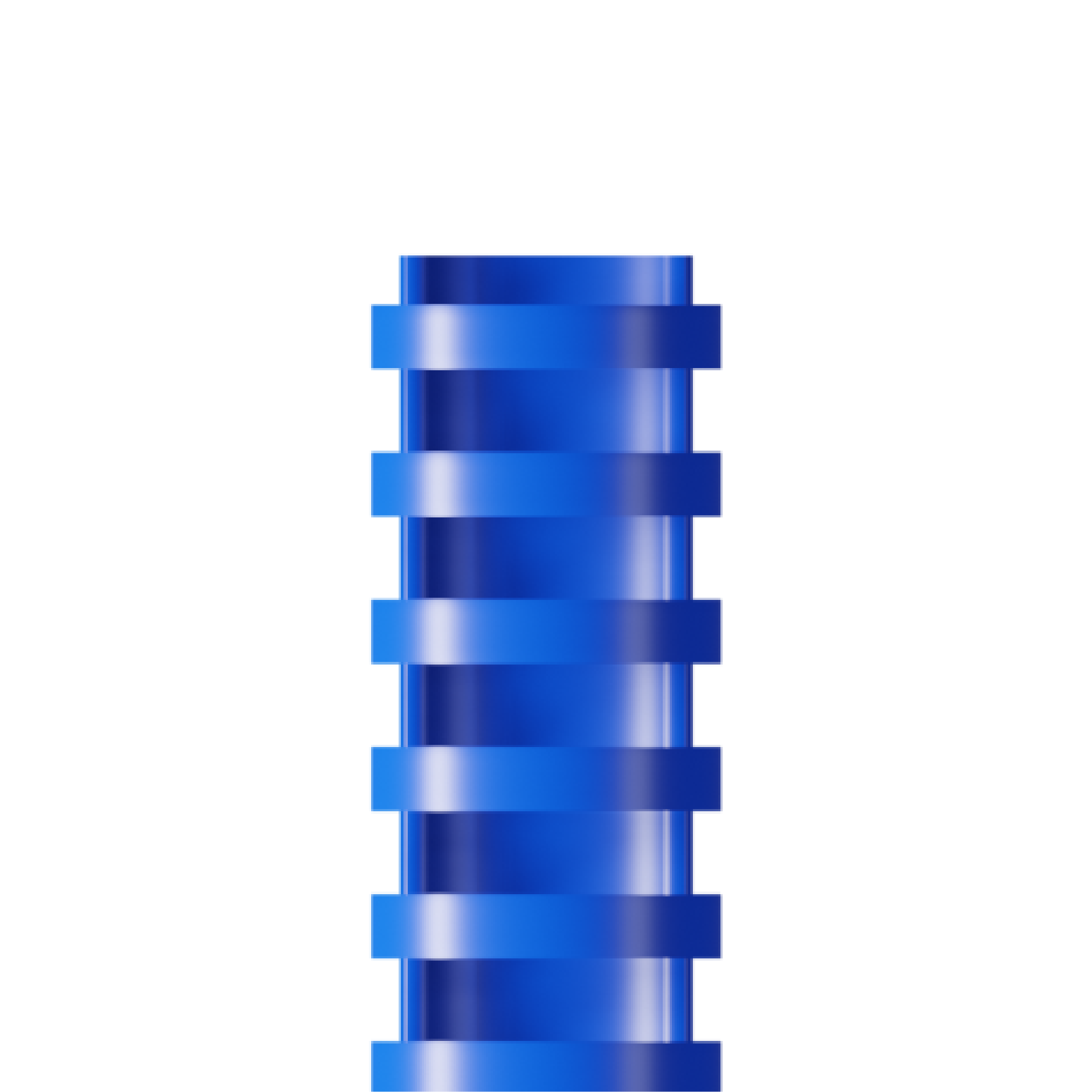 RAADO 32mm Plastic Spiral Binding Comb, Blue