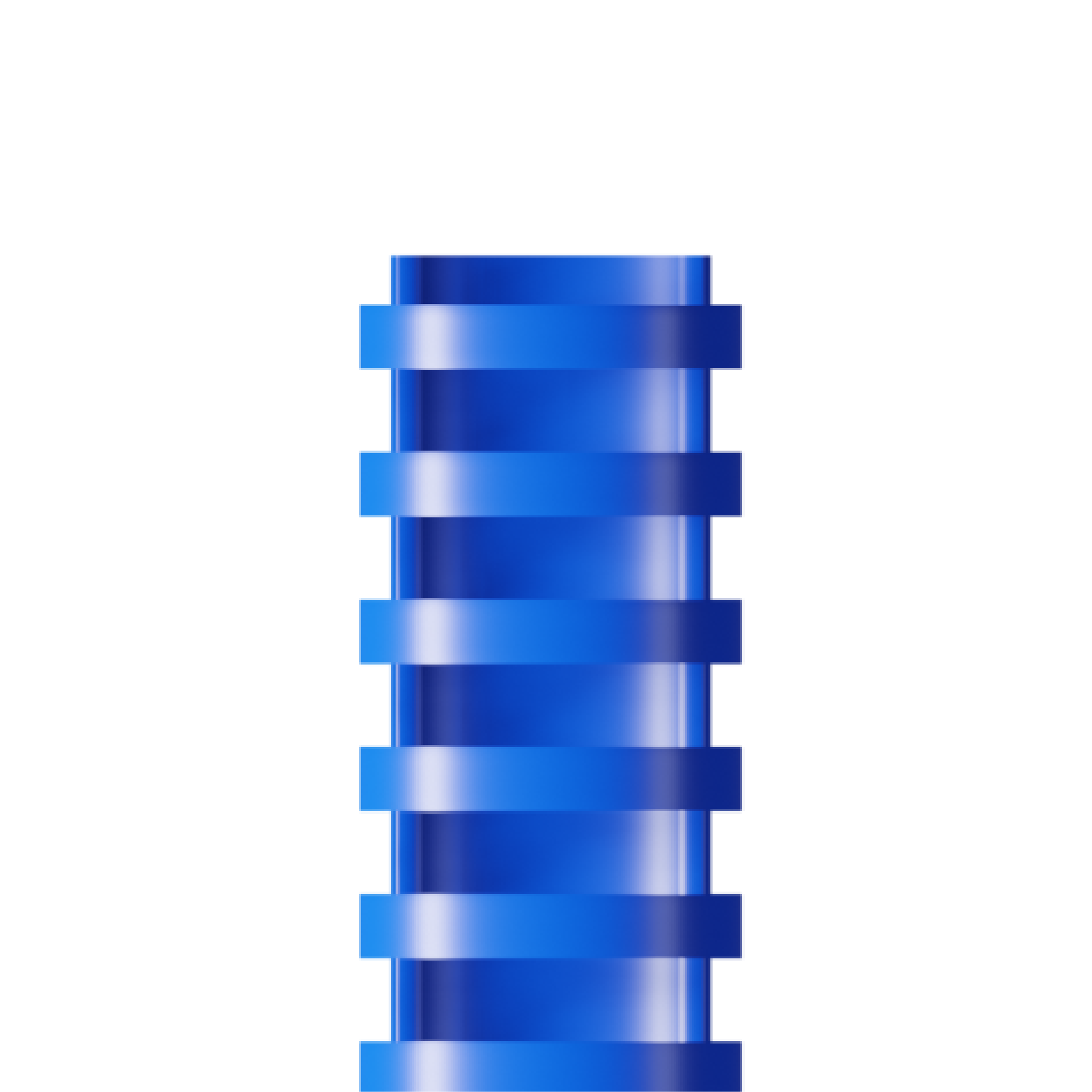 RAADO 35mm Plastic Spiral Binding Comb, Blue