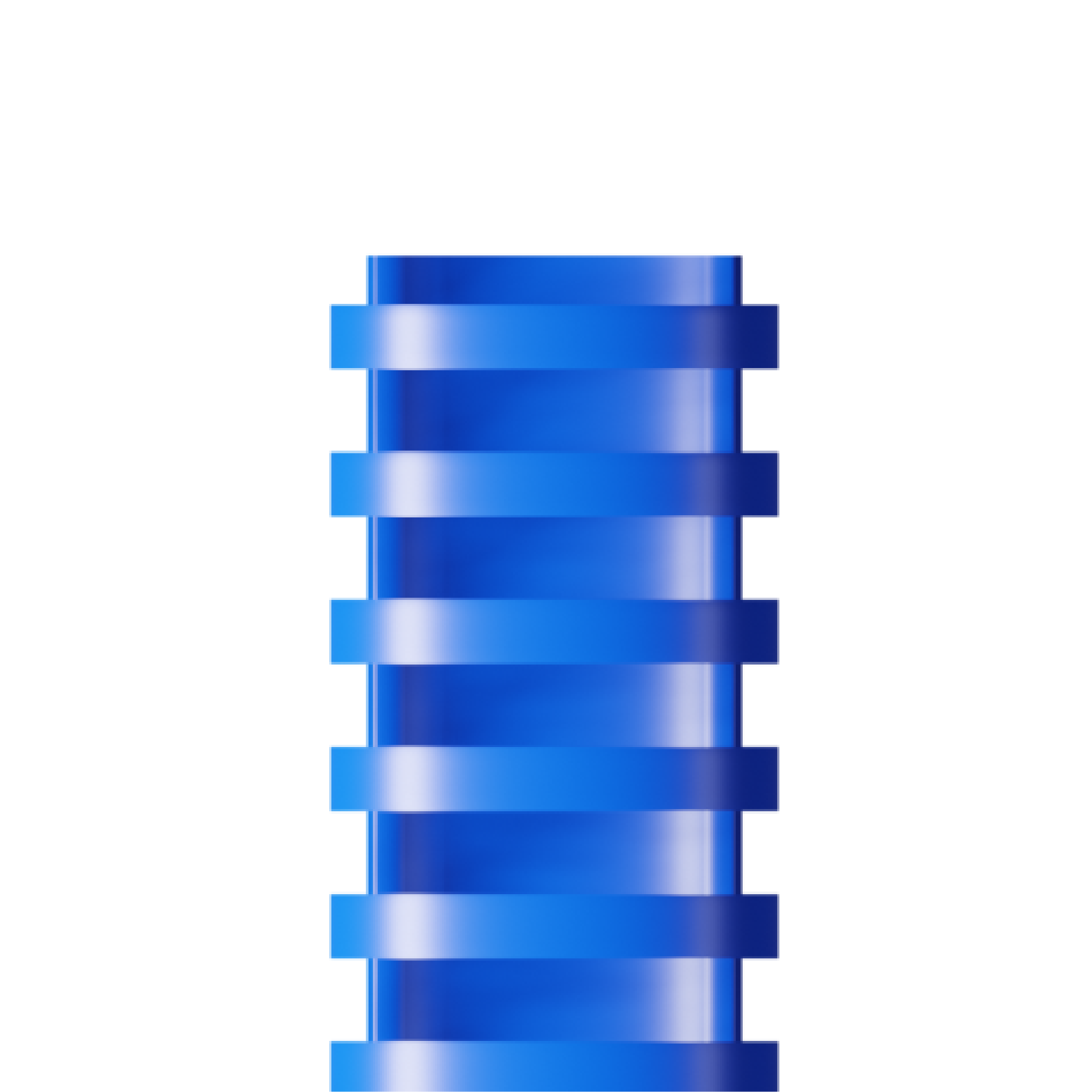 RAADO 45mm Plastic Spiral Binding Comb, Blue