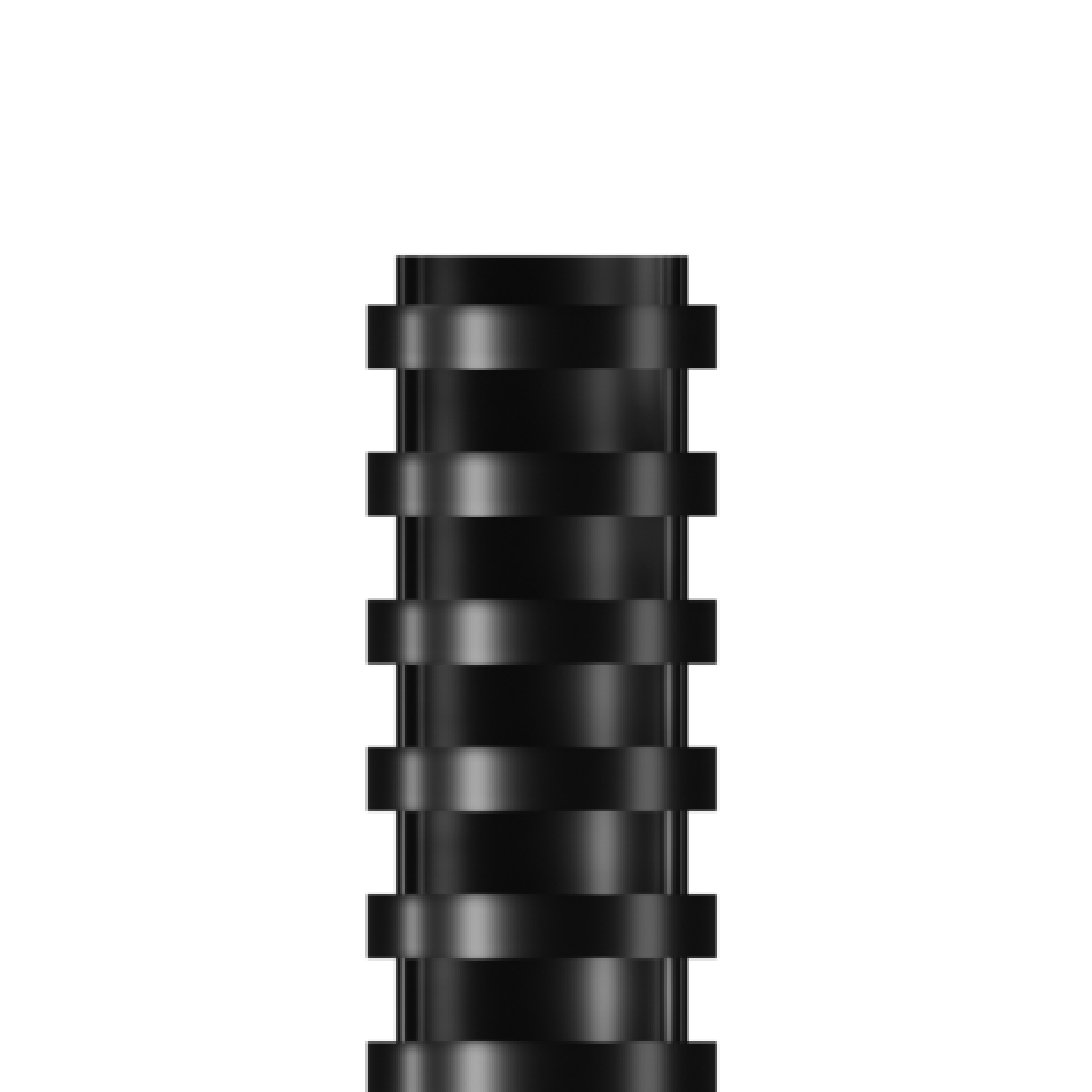 RAADO 32mm Plastic Spiral Binding Comb, Black