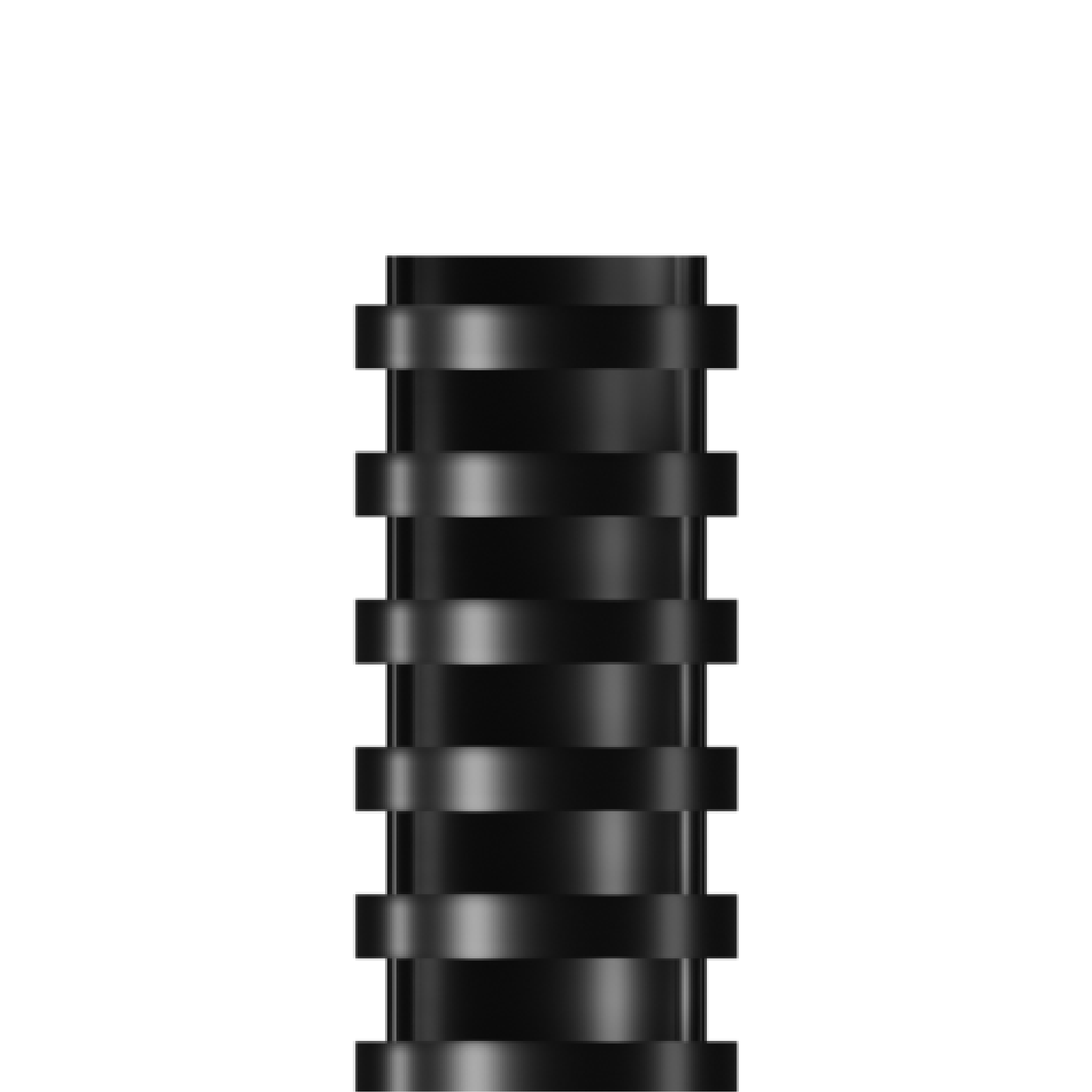 RAADO 35mm Plastic Spiral Binding Comb, Black