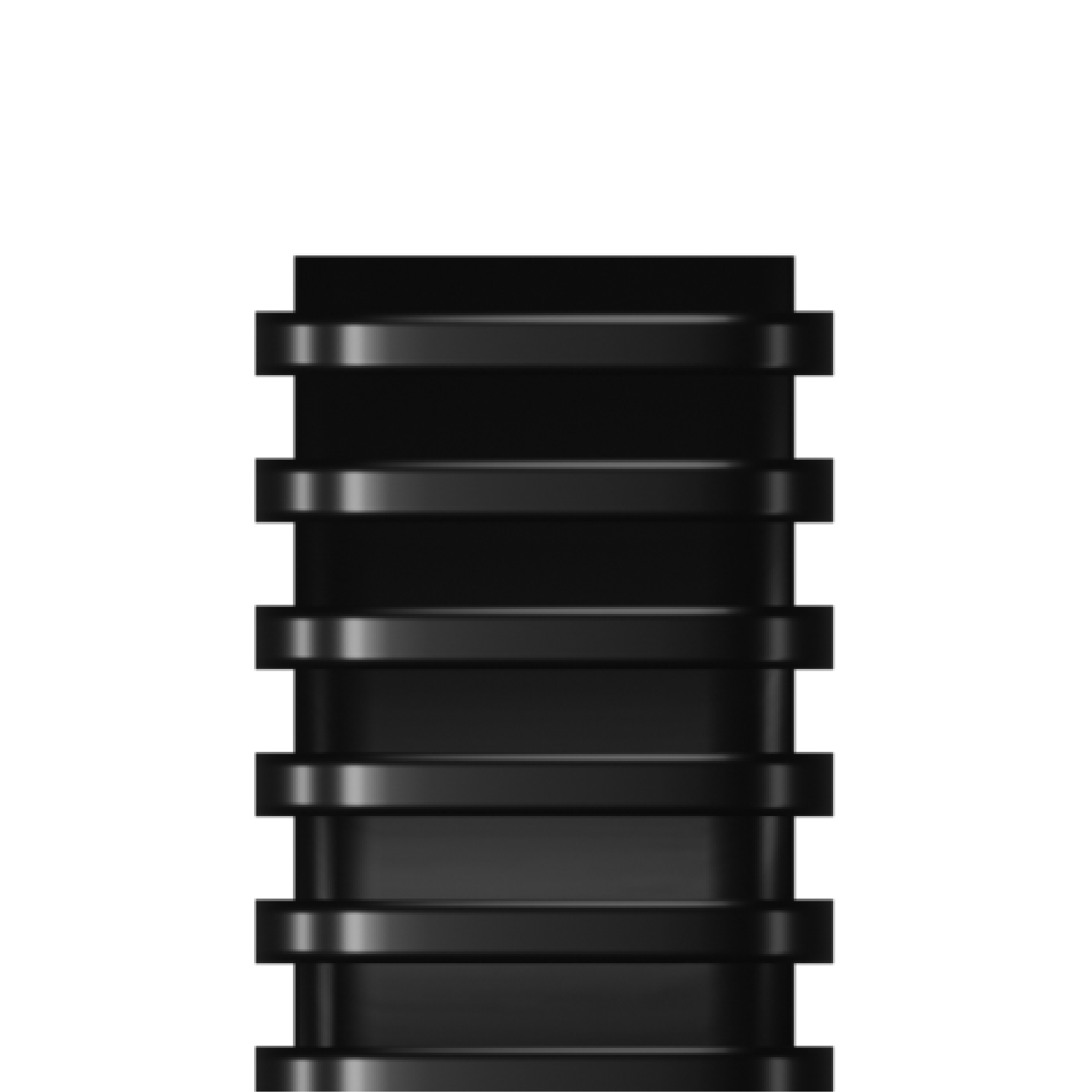 RAADO 51mm Plastic Spiral Binding Comb, Black