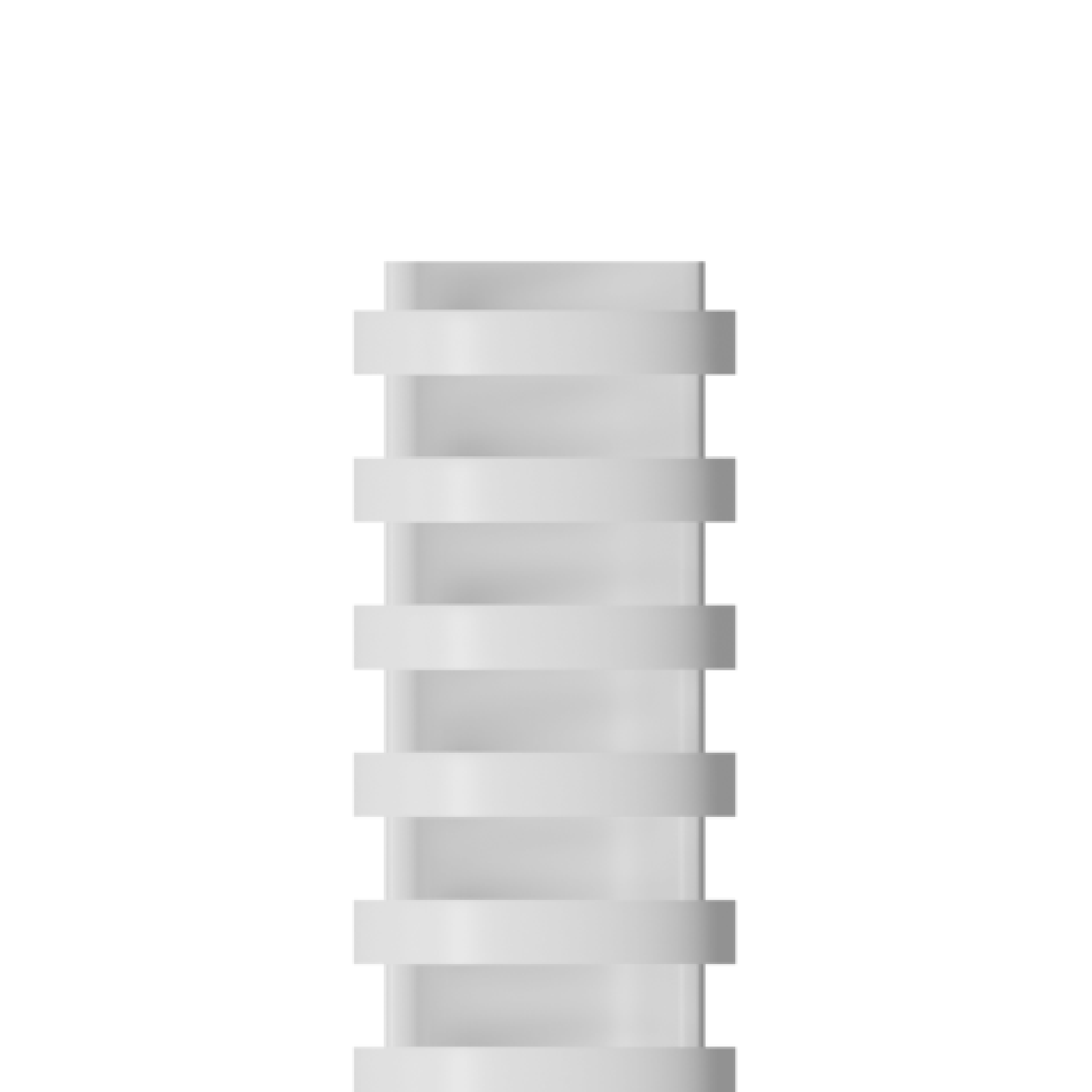 RAADO 35mm Plastic Spiral Binding Comb, White