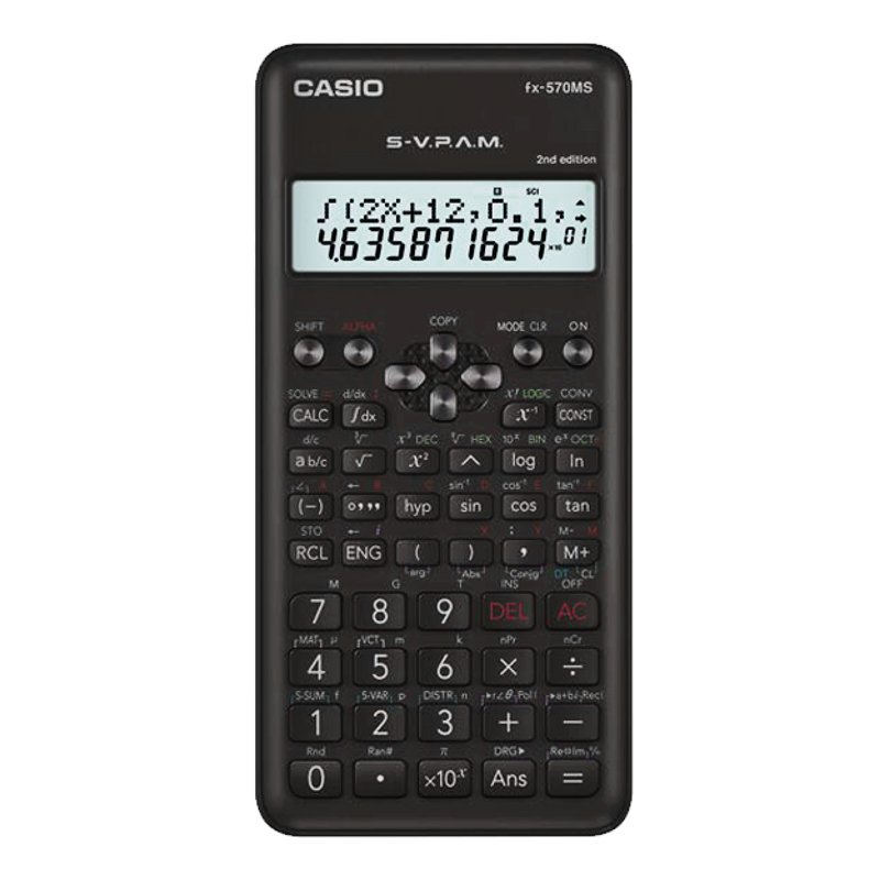 Casio Scientific Calculator, Non Programmable (fx-570MS PLUS-2)
