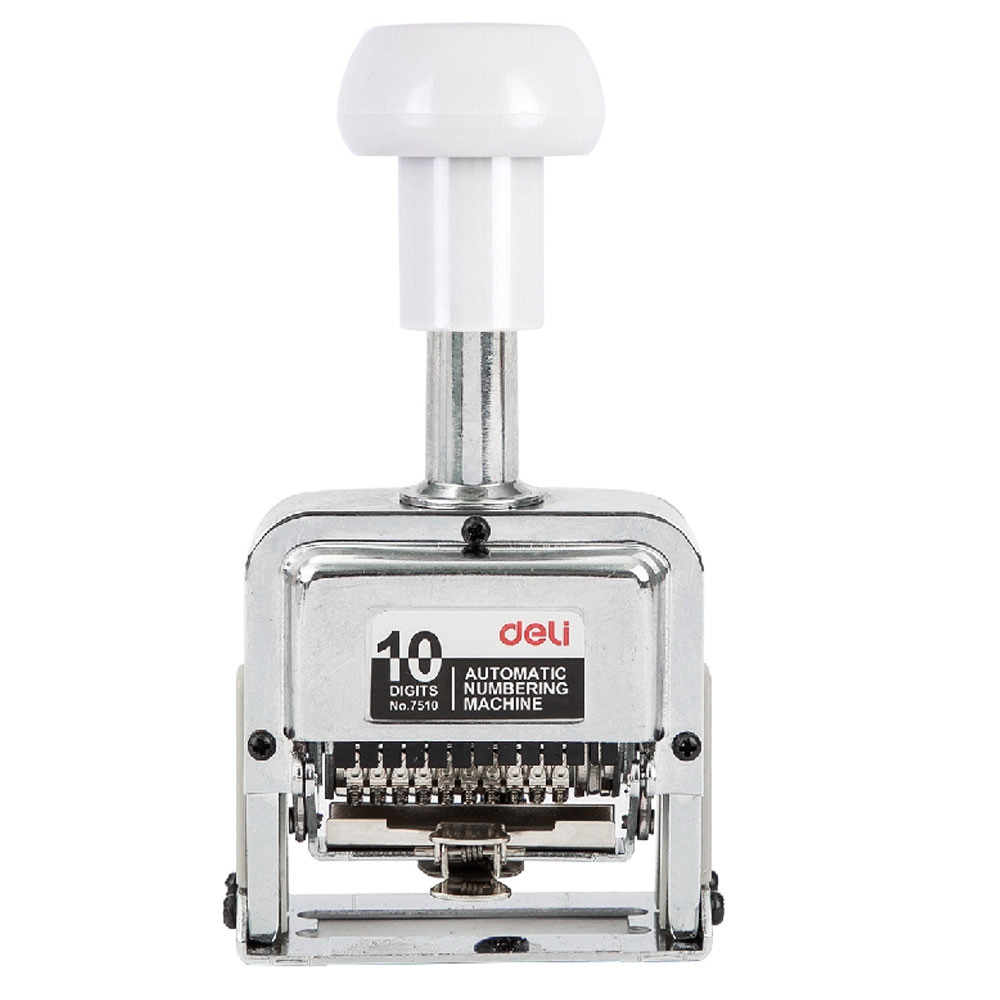 Call Numbering Machine deli Numbering Machine, Automatic, 10 Digits (7510)
