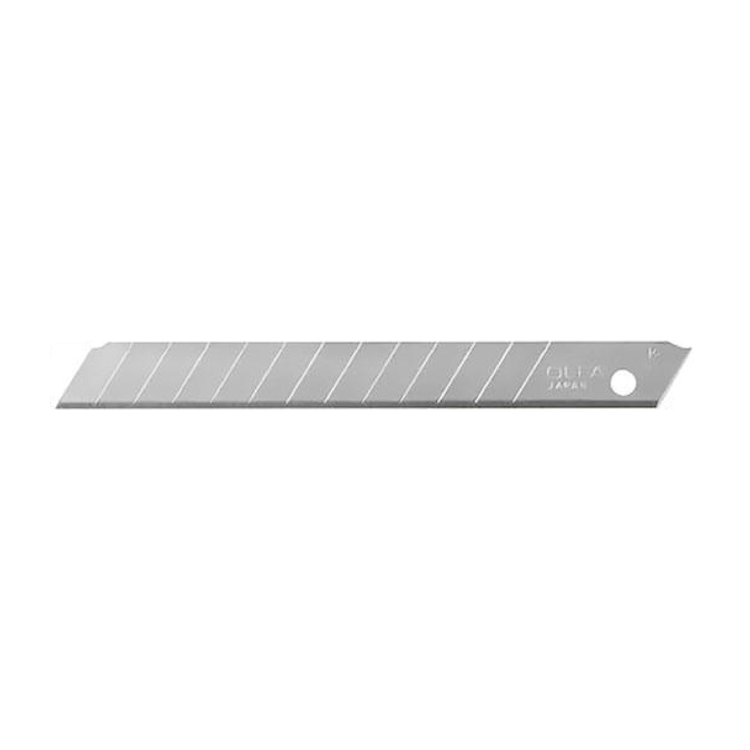 Olfa Standard Snap Blades, 9mm, Silver, 10Blades/Tube (ASB-10)