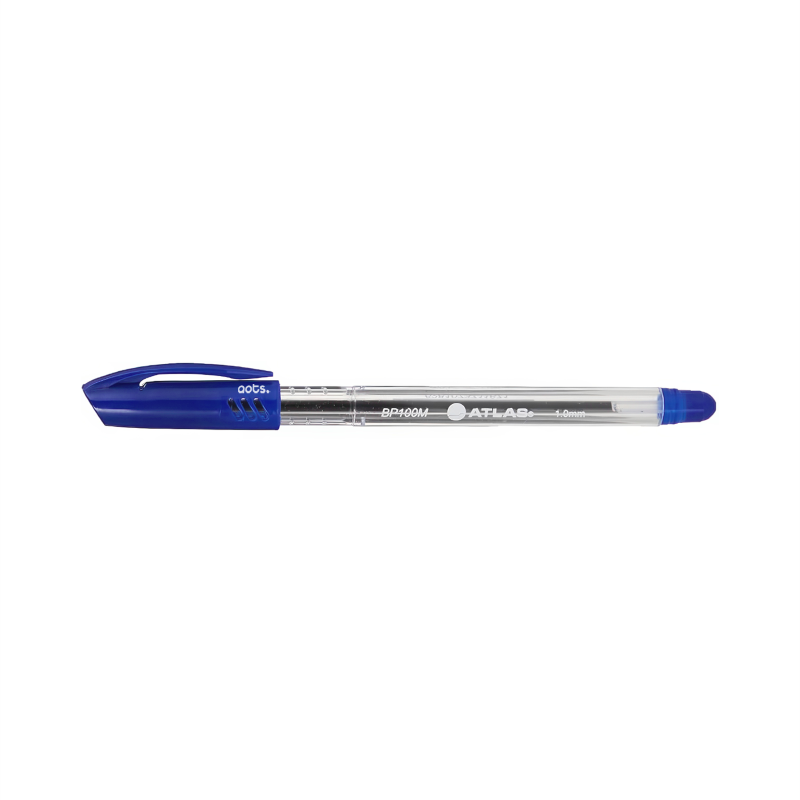 Atlas BP100F Ballpoint Pen in Blue Color available in Pack of 50