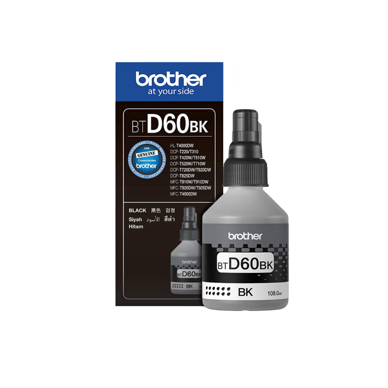 Brother BTD60BK Black Ink Bottle (8ZCAE100140)