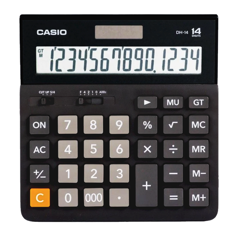 Casio 14-Digit Calculator, Desktop Type (DH-14)
