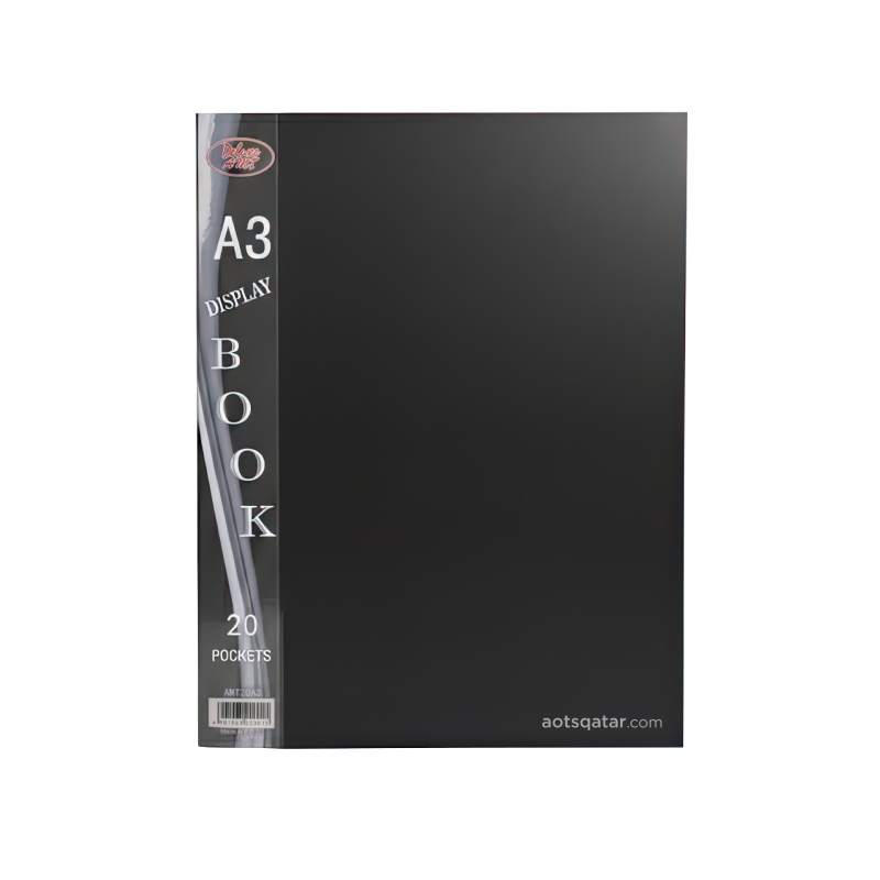 Deluxe AMT Display Clear Book, A3 Size, 20 Pockets