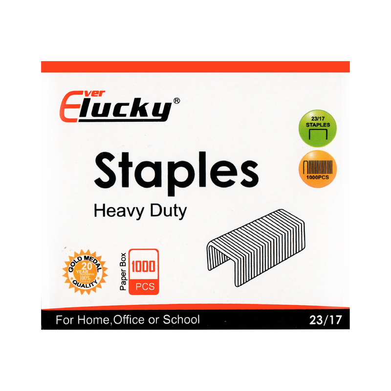Everlucky Staples, 1000/Box (No.23/17)