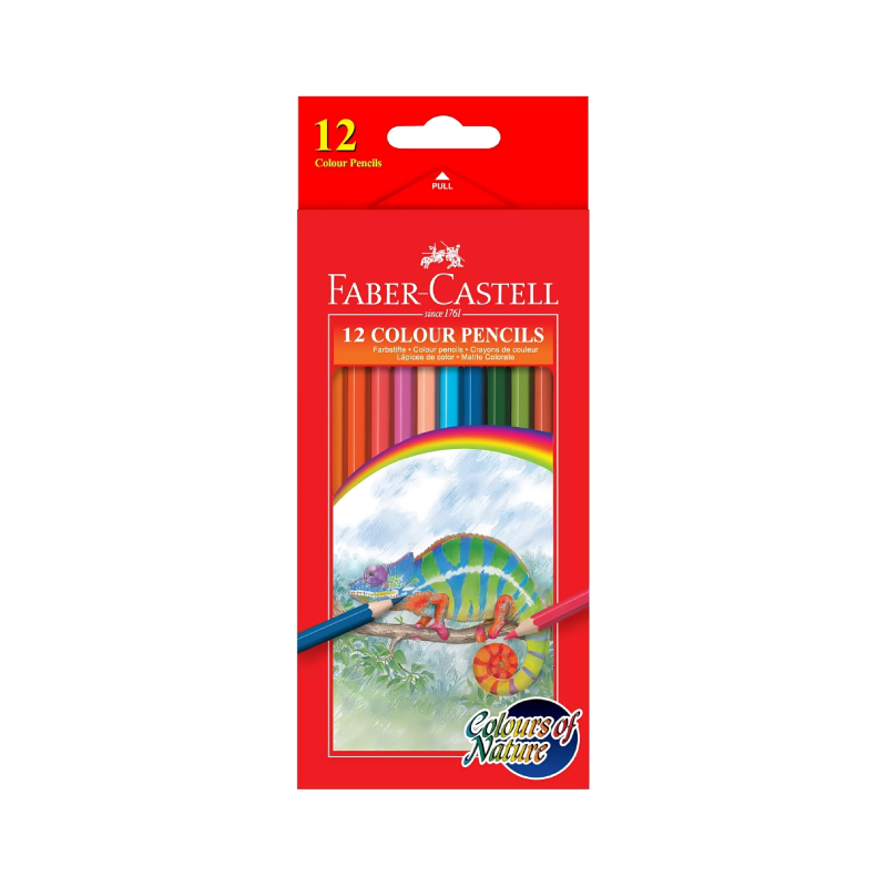 Faber-Castell Colour Pencils, 12/Box (114416)