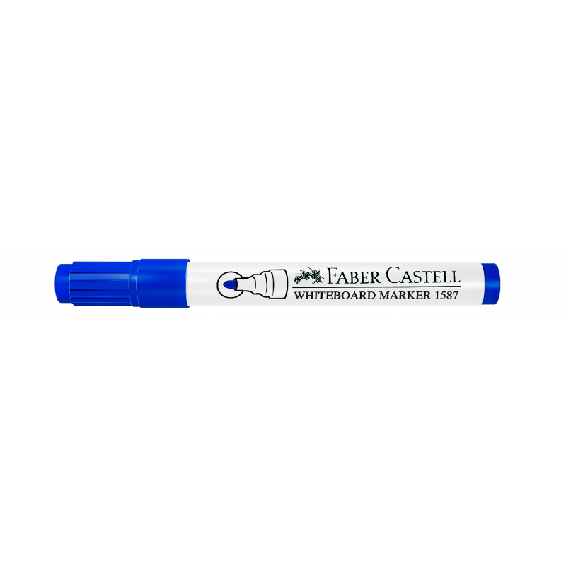 Faber-Castell Whiteboard Marker with a Bullet Tip in Blue Ink