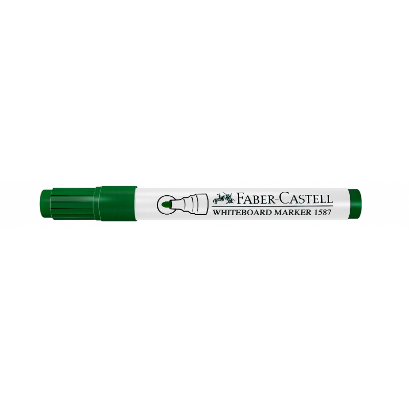 Faber-Castell Whiteboard Marker with a Bullet Tip in Green Ink