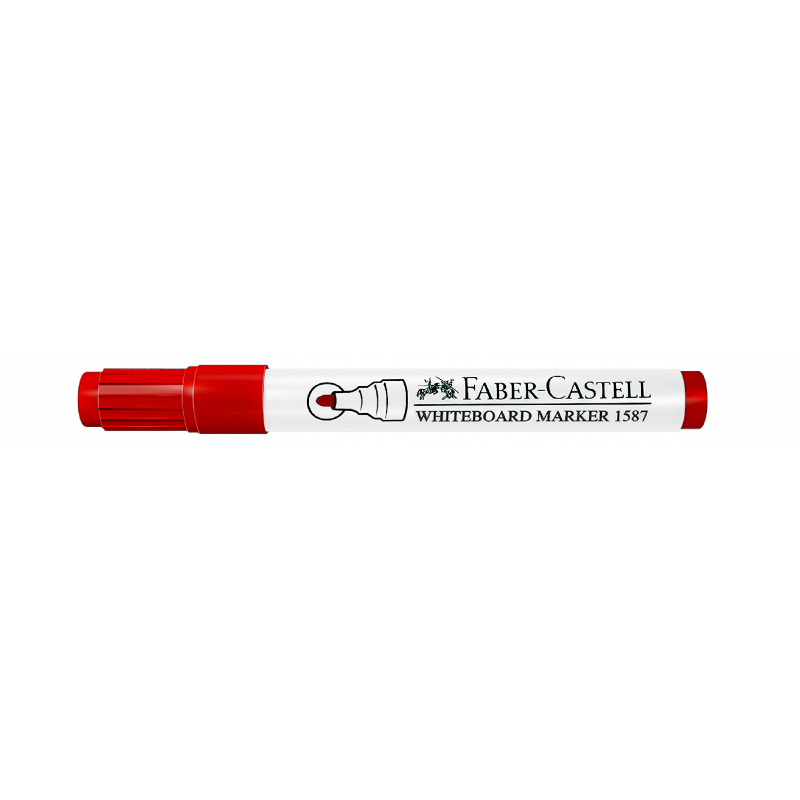 Faber-Castell Whiteboard Marker with a Bullet Tip in Red Ink