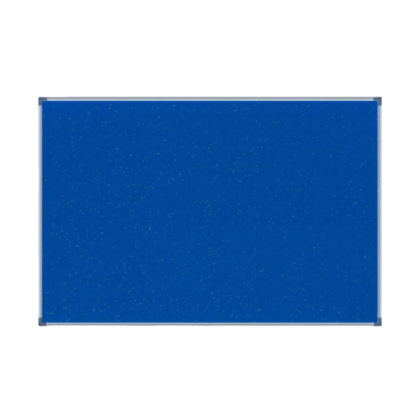Felt Notice Board, Aluminum Frame, Blue, 120cm x 180cm