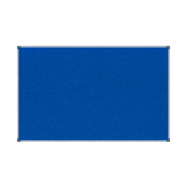 Felt Notice Board, Aluminum Frame, Blue, 90cm x 150cm