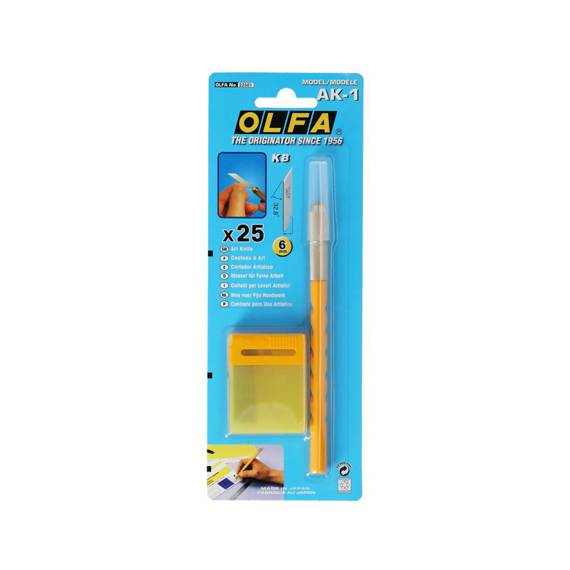 Olfa AK-1 Standard Art Knife, Yellow