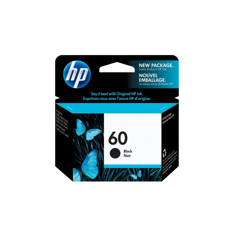 HP 60 Black Ink Cartridge (CC641WA)