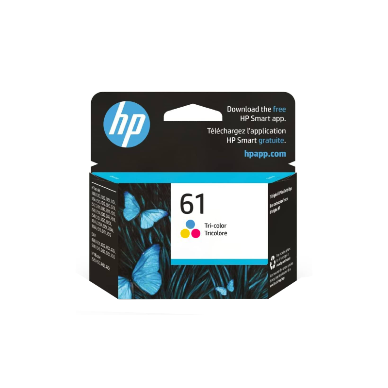 HP 61 Tri-Color Ink Cartridge (CH562WN)
