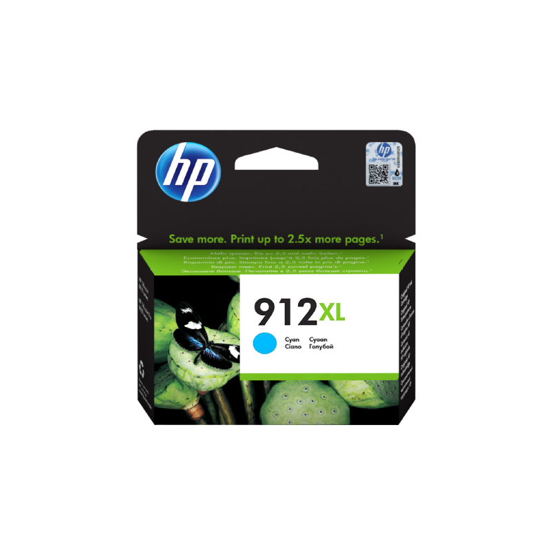 HP 912XL Cyan Ink Cartridge (3YL81AE)