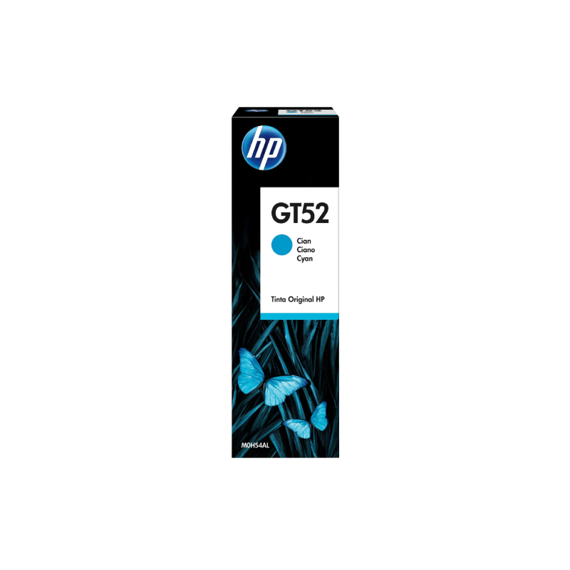 HP GT52 Cyan Ink Bottle, 70ml (M0H54A)