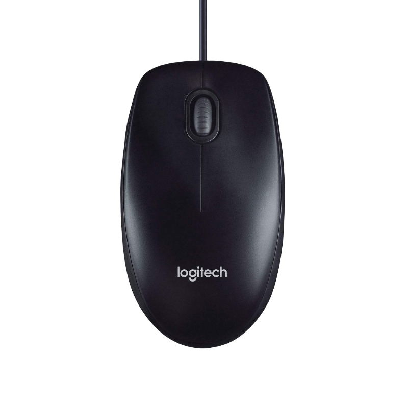 Logitech Wired USB Mouse, Black (M90)