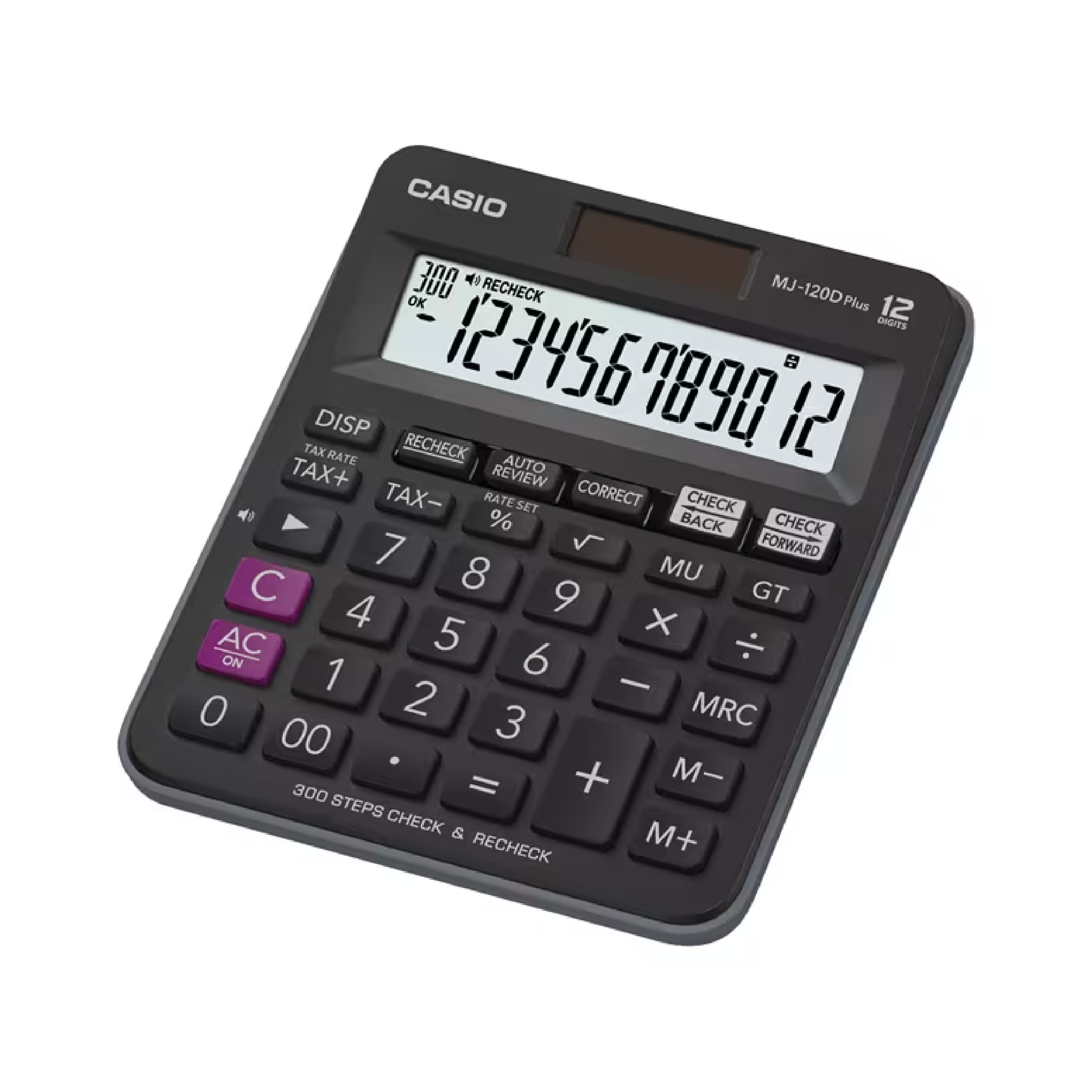 Casio 12-Digit Calculator, Desktop Type (MJ-120D Plus)