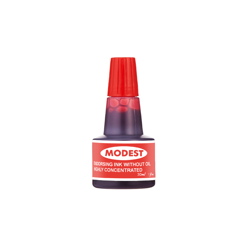 MODEST Stamp Pad Ink, 30ml, Red (INK RD)