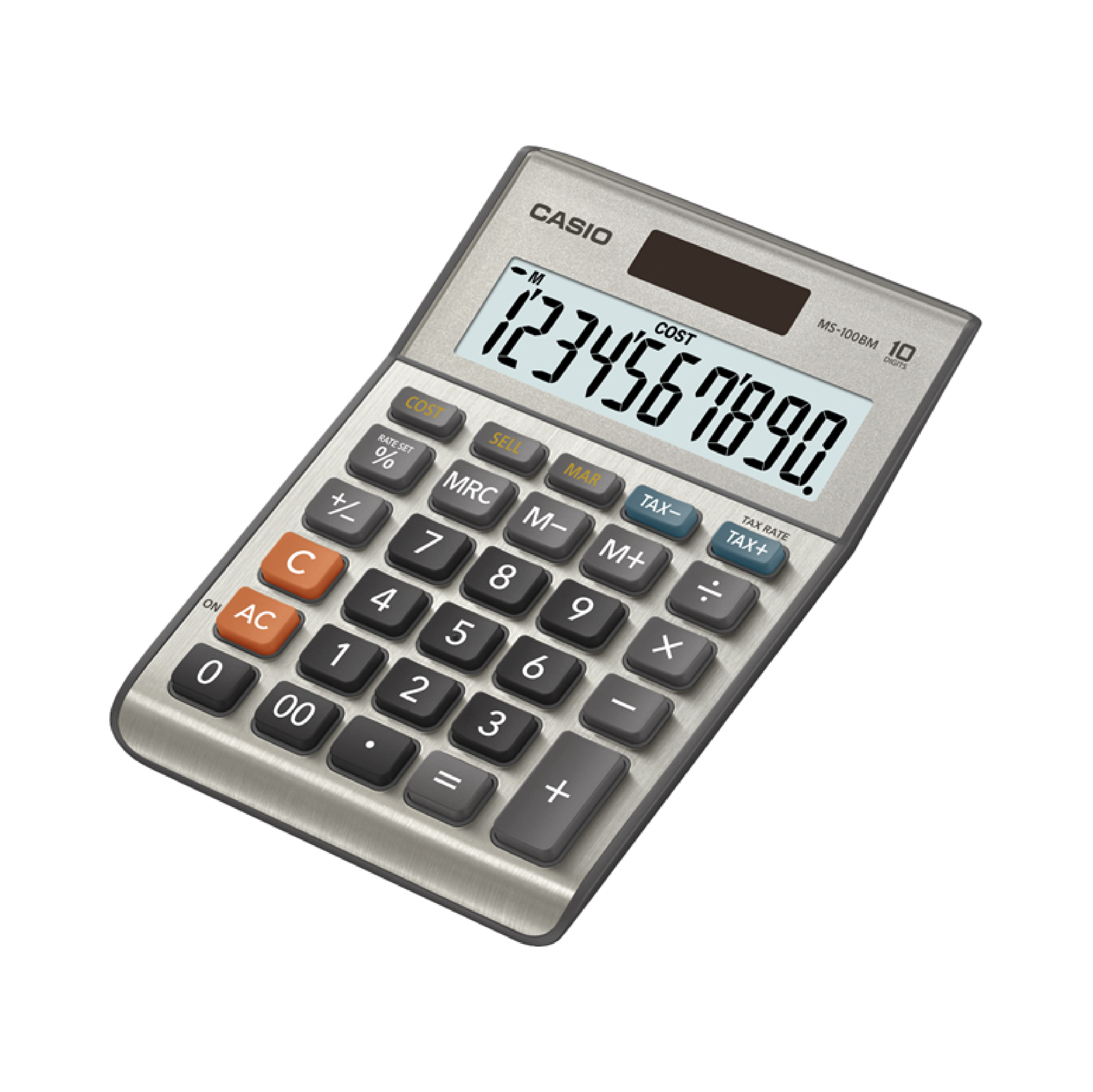 Casio 10-Digit Calculator, Desktop Type (MS-100BM)