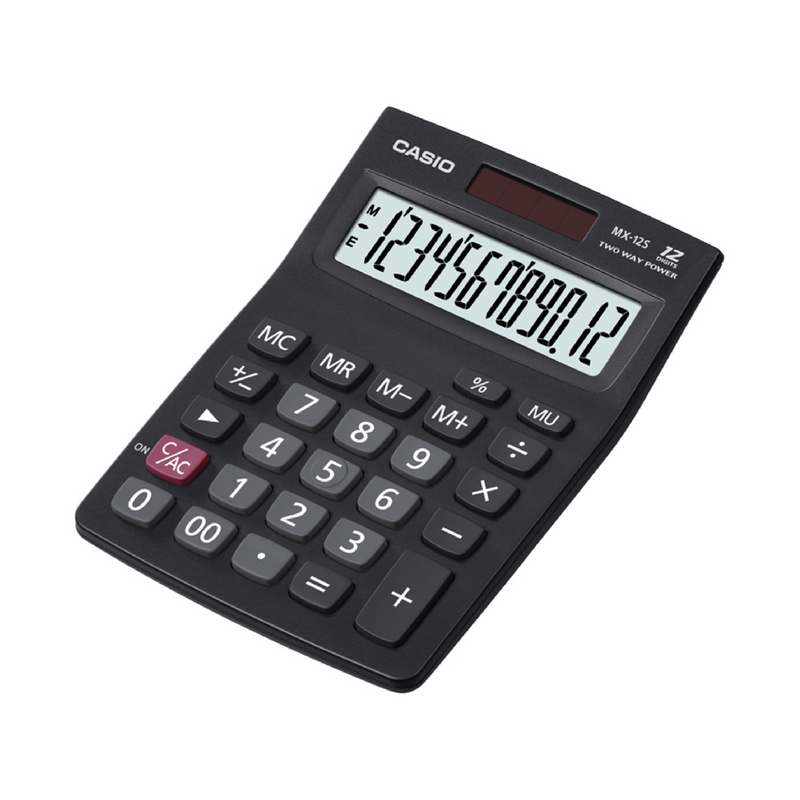Casio 12-Digit Calculator, Desktop Type (MX-12S)