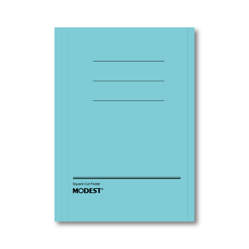 Square Cut Folders, Foolscap (Pack of 50) Blue