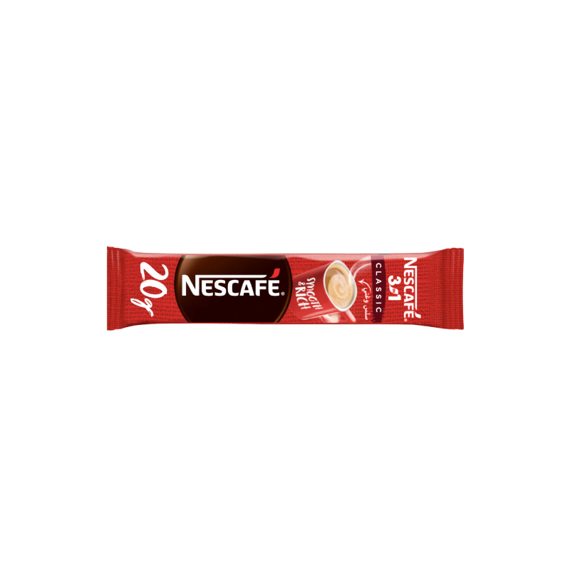 Single Sachet of Nescafe Classic Instant Coffee in 20g