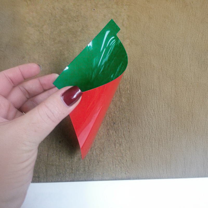 No Brand - Reversible T-Card, 100mm x 120mm, 2-Color (Red/ Green)