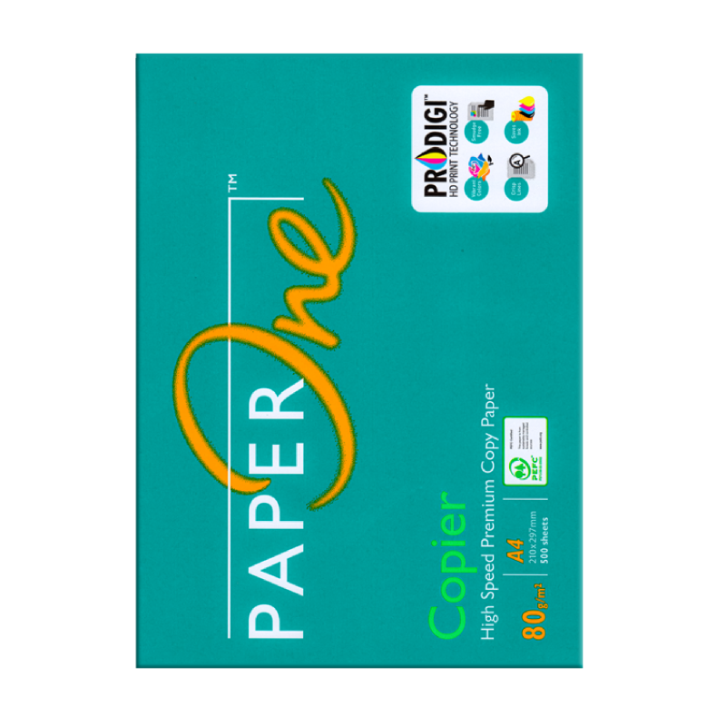 PaperOne Copier A4 Premium Copy Paper, White, 80gsm, 500Sheets/Ream