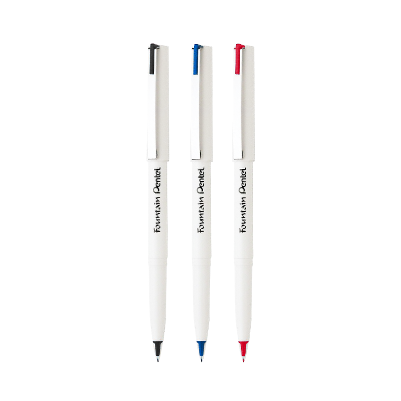 Pentel Fountain Pen Available in Various Colors: Red, Blue and Black