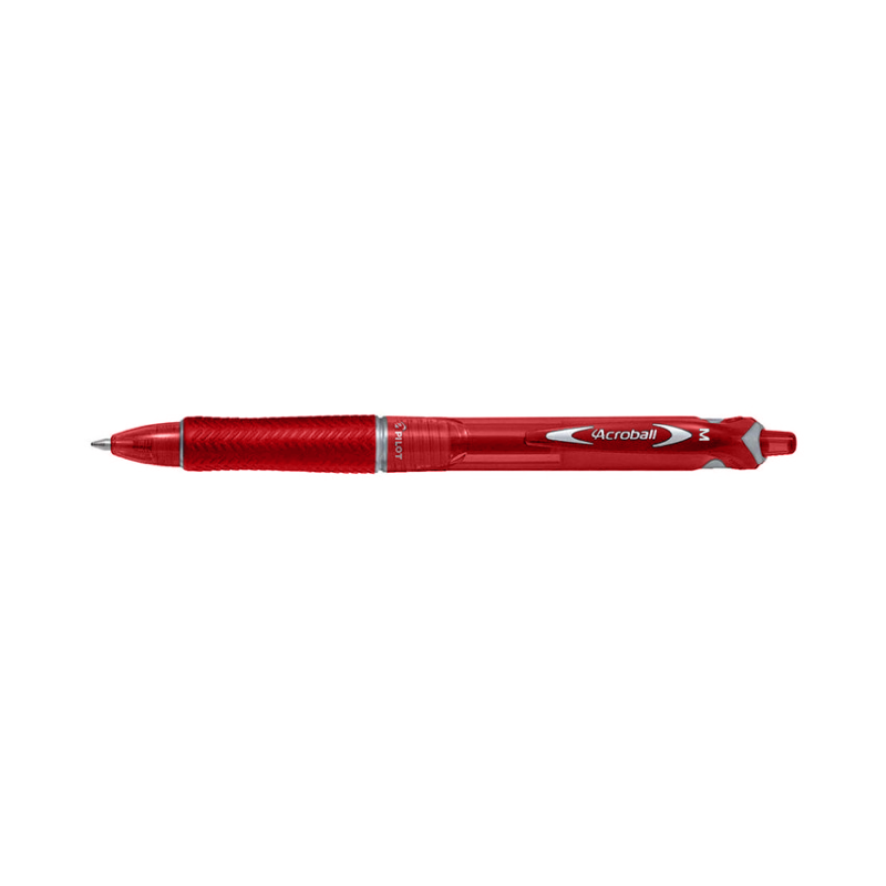 Pilot Acroball Ballpoint Pen with a Medium 1.0mm Point in Red Ink