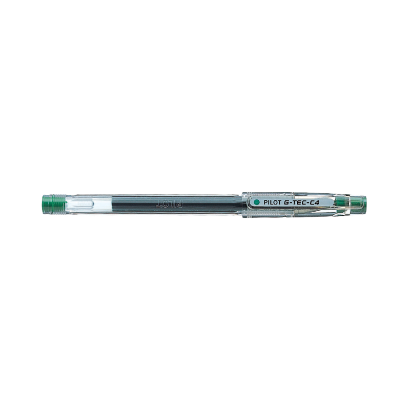 Pilot G-Tec C4 Gel Ink Rollerball Pen with an Extra Fine 0.4mm Point in Green Ink