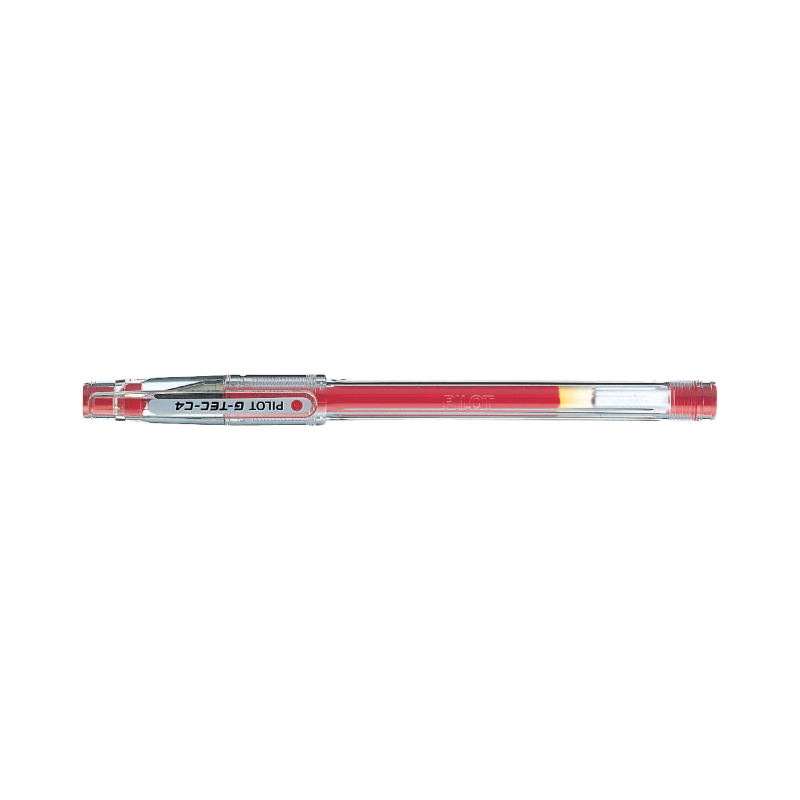 Pilot G-Tec C4 Gel Ink Rollerball Pen with an Extra Fine 0.4mm Point in Red Ink