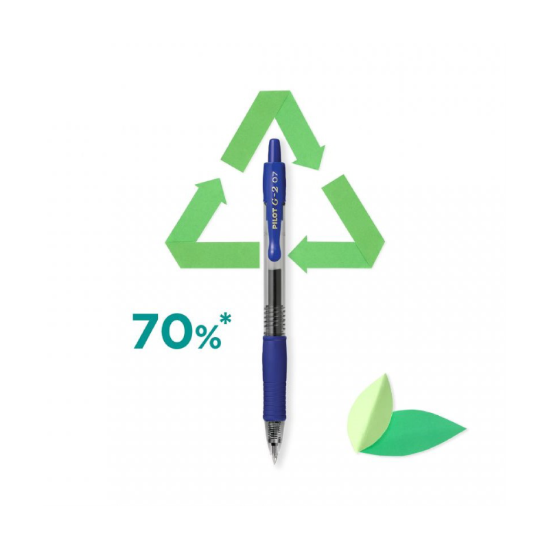 Pilot G-2 Gel Pen: An Environmentally Friendly CO2 Compensated Product.