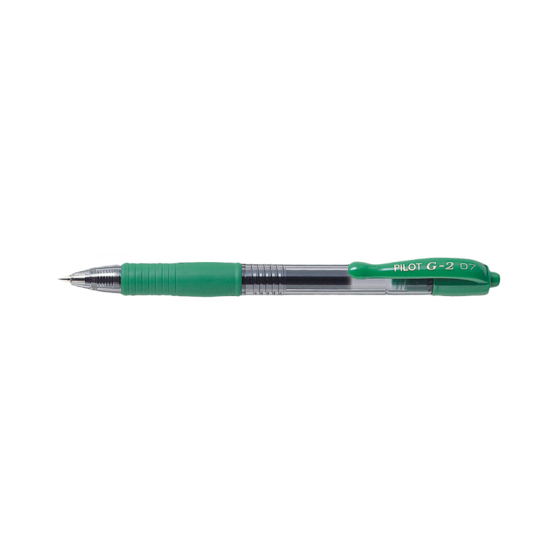 Pilot G-2 Gel Pen with a Fine 0.7mm Point in Green Ink
